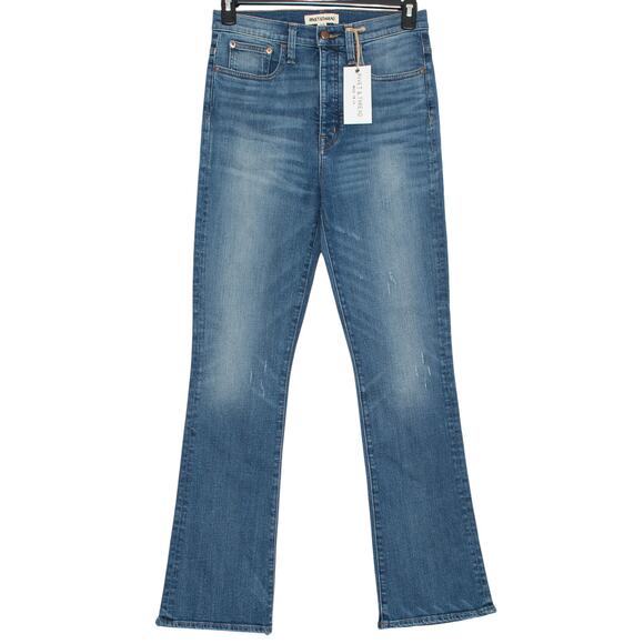 NWT Rivet & Thread Jeans Skinny Flare Y2K High Rise Retro Button Fly Blue 29